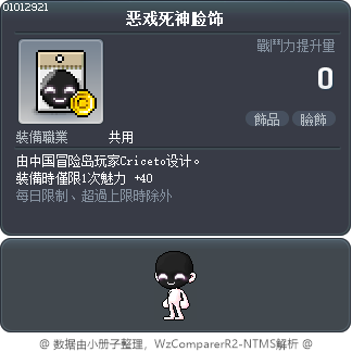 恶戏死神脸饰 Tooltip
