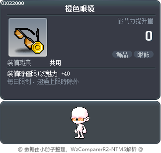 橙色眼镜 Tooltip