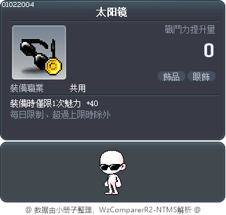 太阳镜 Tooltip