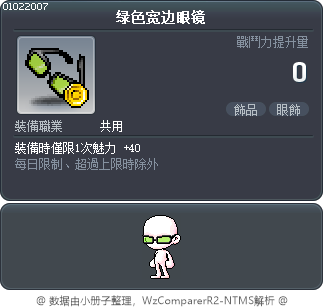 绿色宽边眼镜 Tooltip