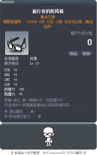 旅行者的防风镜 Tooltip