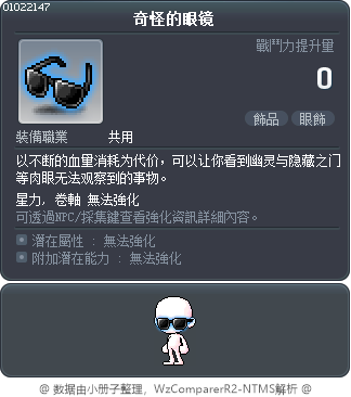 奇怪的眼镜 Tooltip