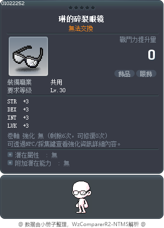 琳的碎裂眼镜 Tooltip