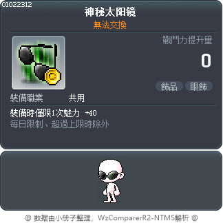 神秘太阳镜 Tooltip