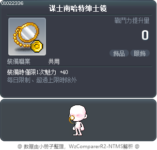 谋士南哈特绅士镜 Tooltip