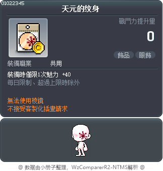 天元的纹身 Tooltip