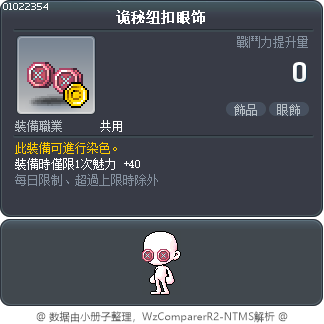 诡秘纽扣眼饰 Tooltip