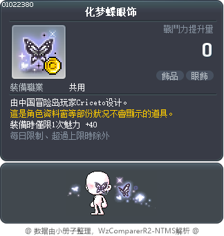 化梦蝶眼饰 Tooltip