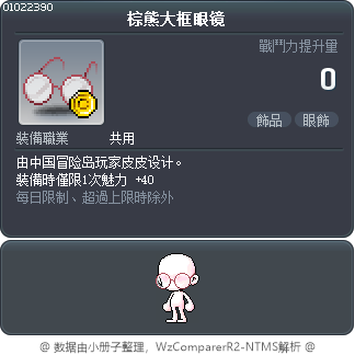 棕熊大框眼镜 Tooltip