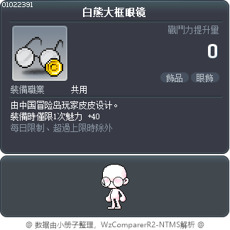 白熊大框眼镜 Tooltip