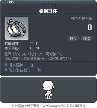 银制耳环 Tooltip
