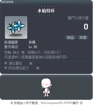 水仙耳环 Tooltip