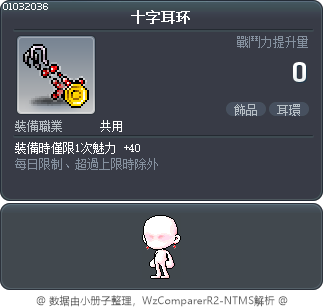 十字耳环 Tooltip