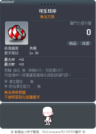 可乐耳环 Tooltip