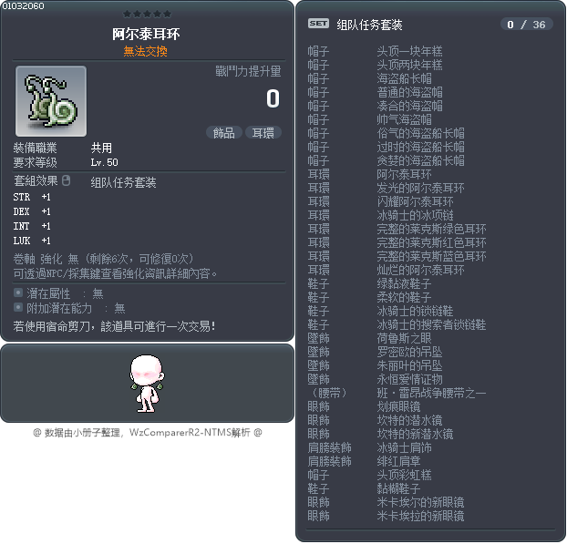 阿尔泰耳环 Tooltip
