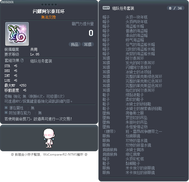 闪耀阿尔泰耳环 Tooltip