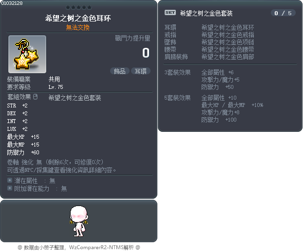 希望之树之金色耳环 Tooltip