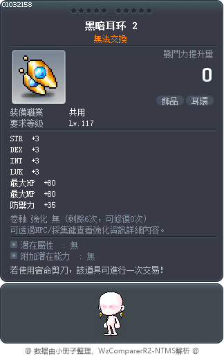 黑暗耳环 2 Tooltip