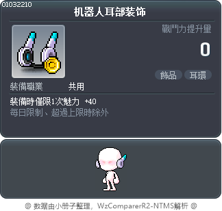 机器人耳部装饰 Tooltip