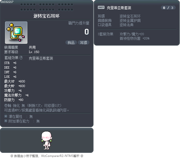 逆转宝石耳环 Tooltip