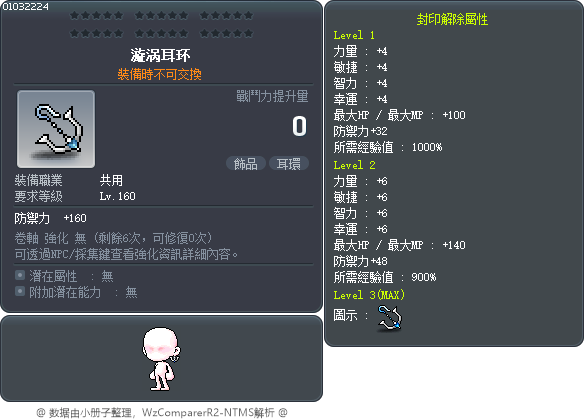 漩涡耳环 Tooltip