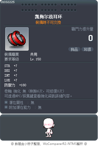 凯梅尔兹耳环 Tooltip