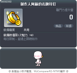 制作人阿赫的名牌耳钉 Tooltip