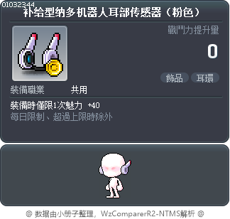 补给型纳多机器人耳部传感器（粉色） Tooltip