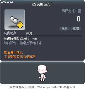 杰诺斯耳钉 Tooltip
