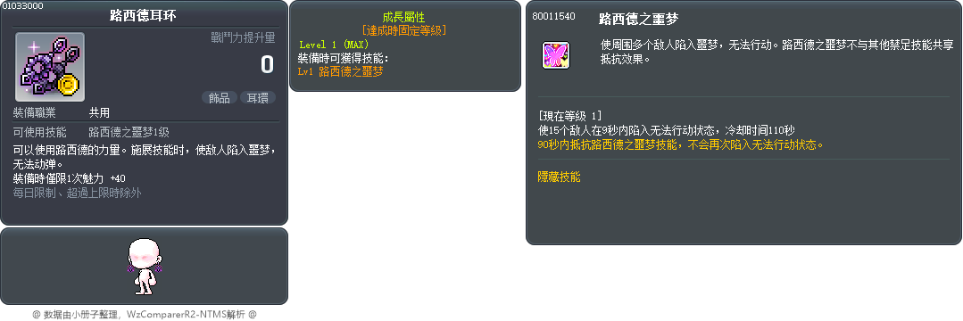 路西德耳环 Tooltip