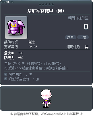 紫矿军官铠甲 Tooltip