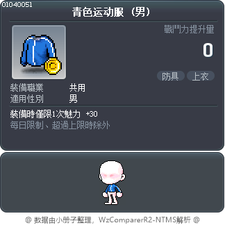 青色运动服 Tooltip