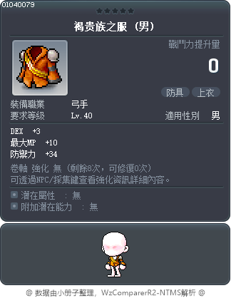 褐贵族之服 Tooltip