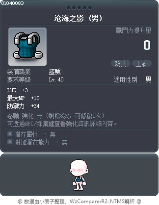 沧海之影 Tooltip