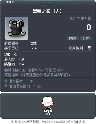 黑暗之影 Tooltip