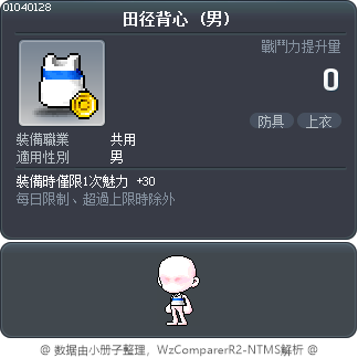 田径背心 Tooltip