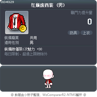 红颓废西装 Tooltip