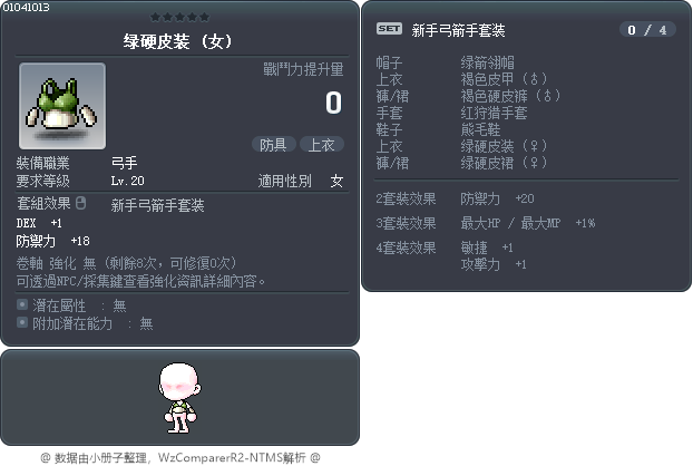 绿硬皮装 Tooltip