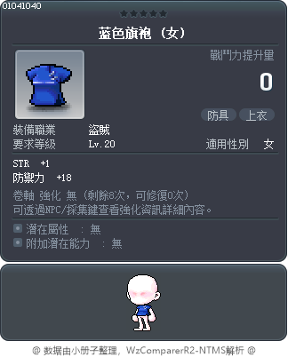 蓝色旗袍 Tooltip