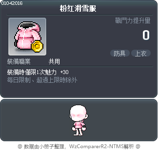 粉红滑雪服 Tooltip