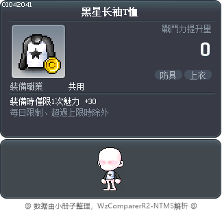 黑星长袖T恤 Tooltip