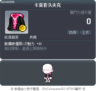 卡莫套头夹克 Tooltip