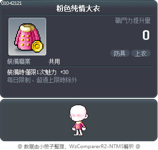 粉色纯情大衣 Tooltip