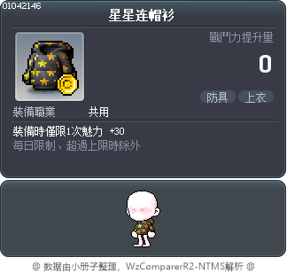 星星连帽衫 Tooltip