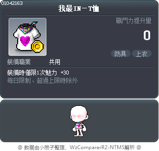 我最IN－T恤 Tooltip