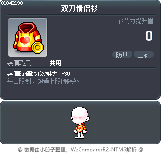 双刀情侣衫 Tooltip