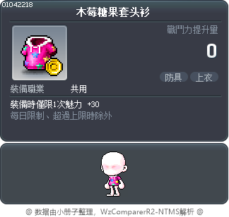 木莓糖果套头衫 Tooltip