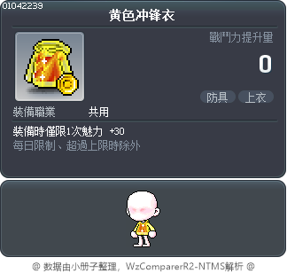 黄色冲锋衣 Tooltip