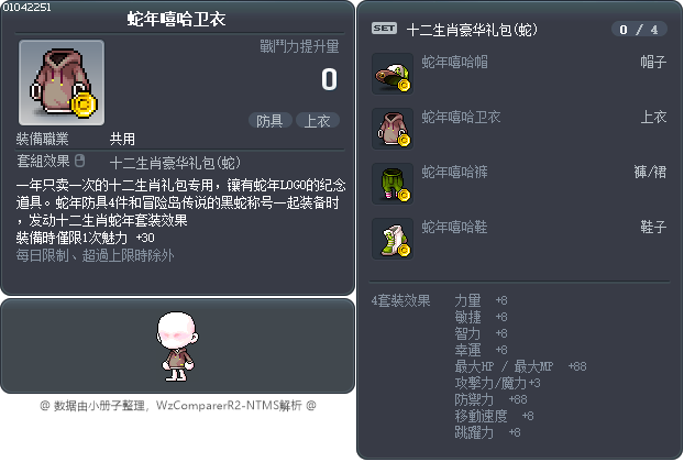 蛇年嘻哈卫衣 Tooltip