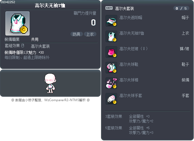 高尔夫无袖T恤 Tooltip